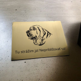 Tabuľka Pozor pes Brazílska Fila