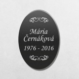 Tabuľka na hrob ovál V1