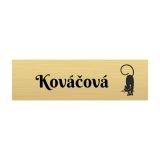 Menovka na dvere s Mačkou