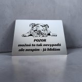 Tabuľka Pozor pes Buldog
