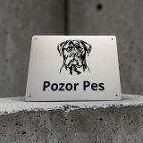 Tabuľka Pozor pes Cane Corso