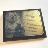 Plaketa Hasiči a DHZ - obdĺžnik s ilustráciou