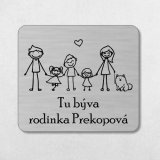 Menovka na dvere rodina