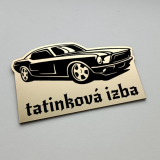 Detská menovka Auto