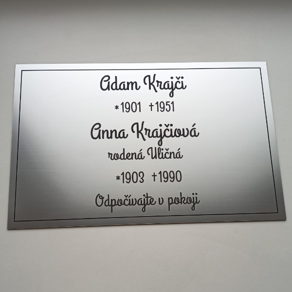 Tabuľky na hrob