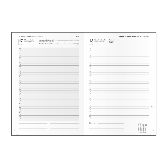 Personalizovaný denný diár zelená 202