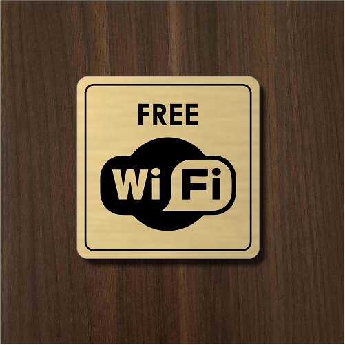 zlatý piktogram Free WiFi