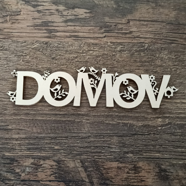 Výrez Domov vtáčiky