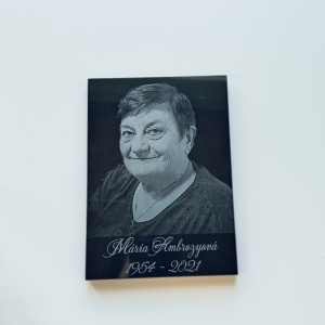 Tabuľka na hrob s fotkou V3