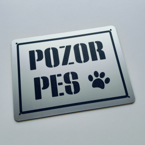 Tabuľka Pozor pes