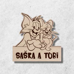 Detská menovka Tom a Jerry