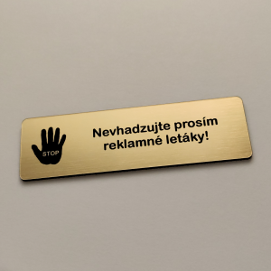 Tabuľka Nevhadzujte Letáky