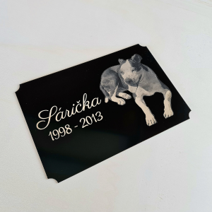 Tabuľka na hrob zvieraťa V2