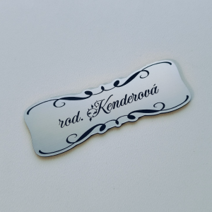 Menovka na dvere Vintage Curly