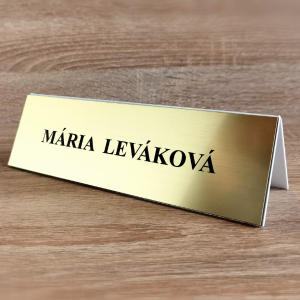 Menovka na stôl Velká