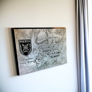 Plaketa na mieru - obdĺžnik