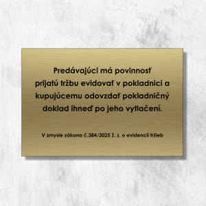 Oznam na predajné miesto zákon FS